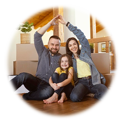 Family with New Home